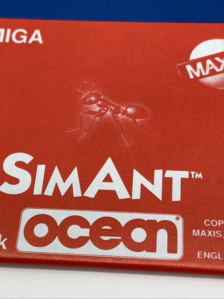 1991 SimAnt Ocean Amiga VYG PC Game Floppy Disk Set Untested