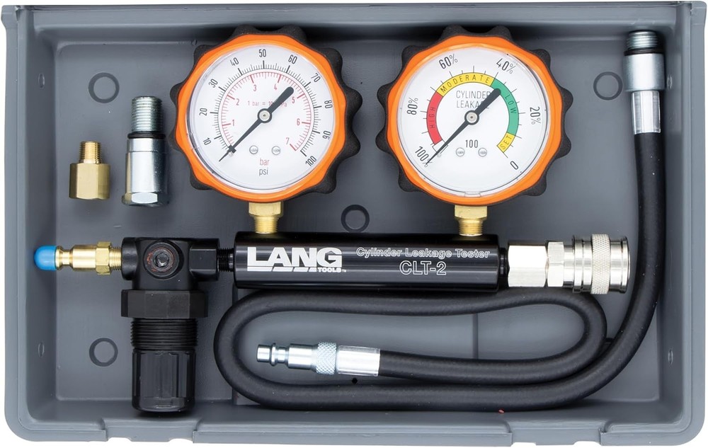 Cylinder Compression Tester Kit with Long Adapter and Pressure Control