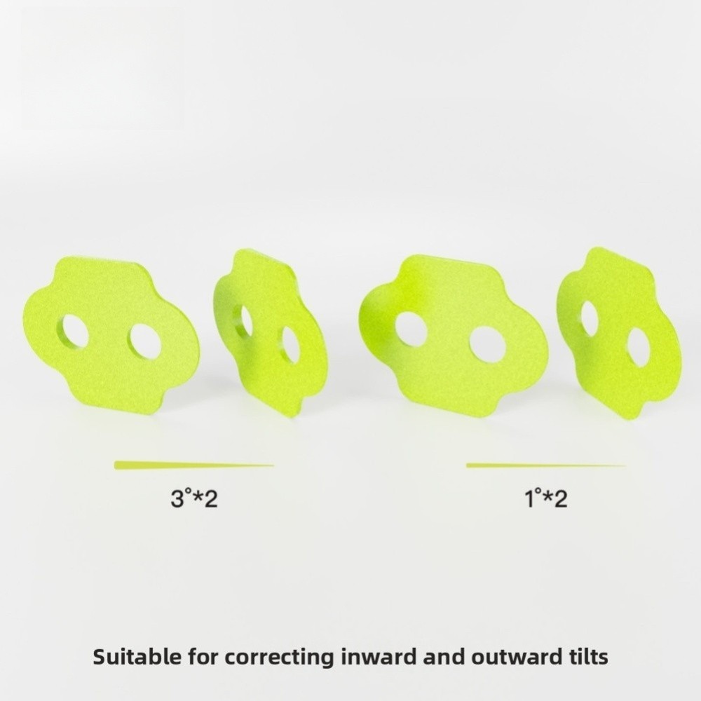 Mountain Biking Cleat Shims Angle Adjustment 1° Correction Stackable Up To 6mm