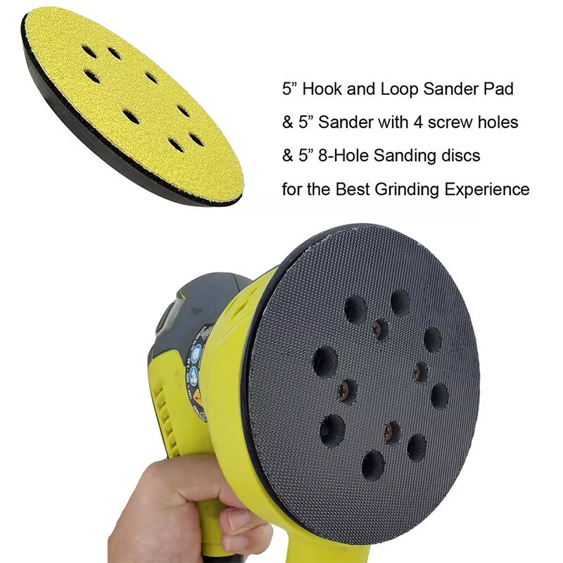 2Pcs 5" 8 Hole Orbit Sander Pad Hook and Loop For SKIL SR211601 SR6604B SR660302