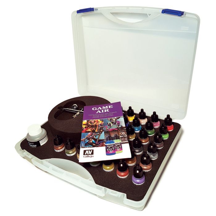 Game Air Colors & Harder & Steenbeck ULTRA  Airbrush Suitcase Vallejo VJP72871