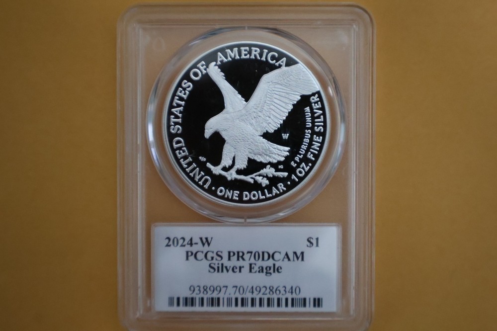 2024-W proof AMERICAN SILVER EAGLE PCGS PR70 DCAM ULTRA