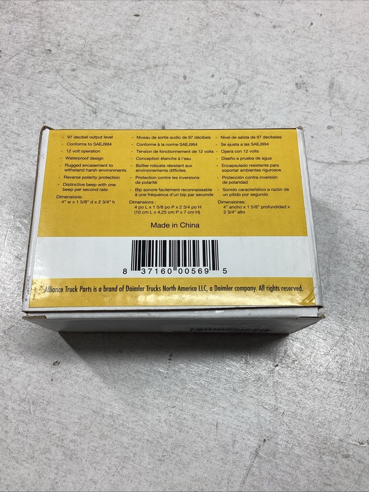 Alliance ABP/N55-BU2000C External Reverse Motion Warning Alarm