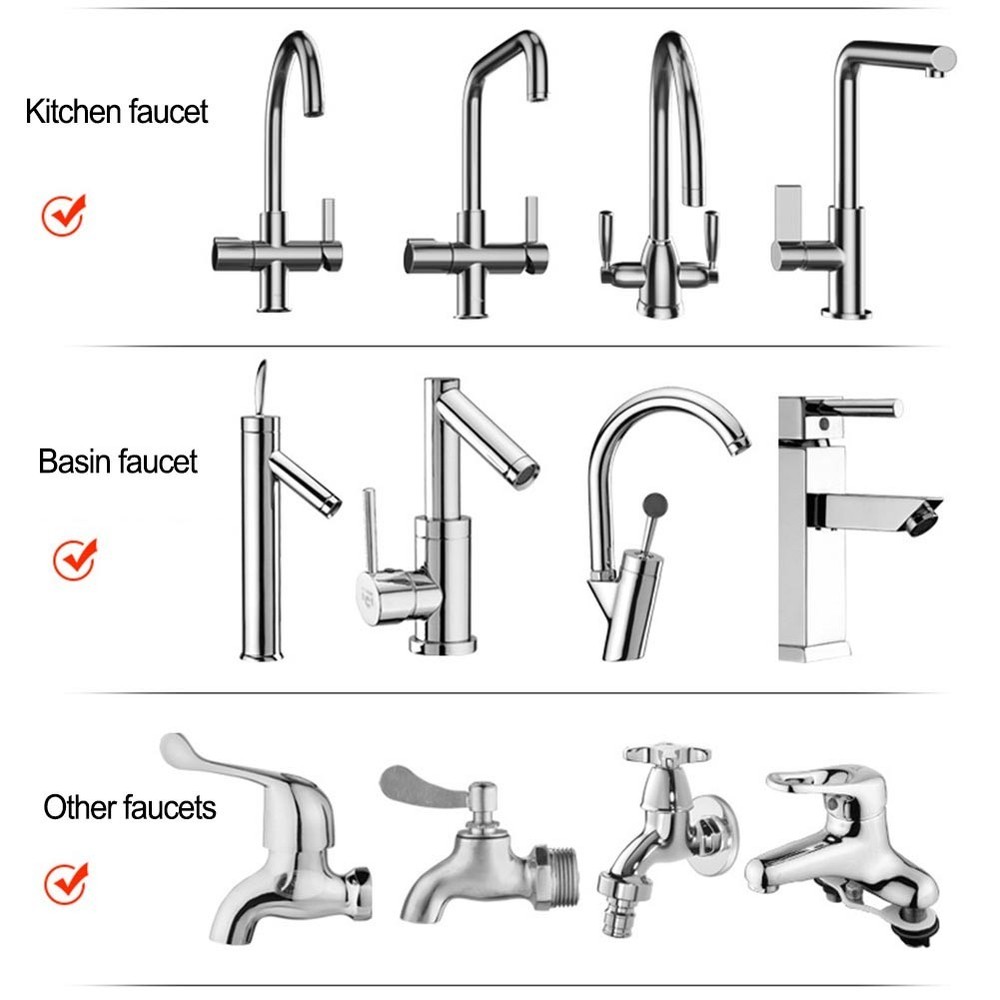 Rotating Faucet Aerator Single Handle Control Easy Installation Water Saving