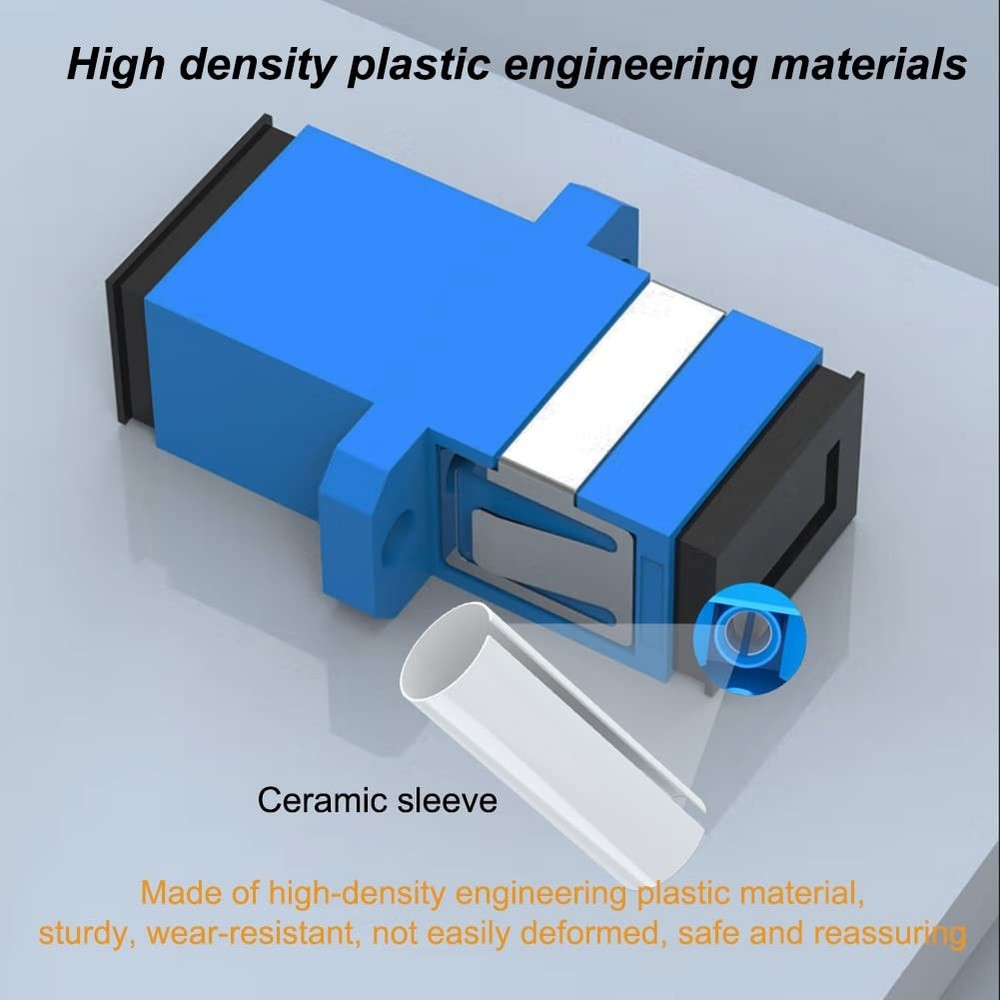 12 Pack Single Mode Simplex SC Fiber Optical Adapter Coupler Network Connector