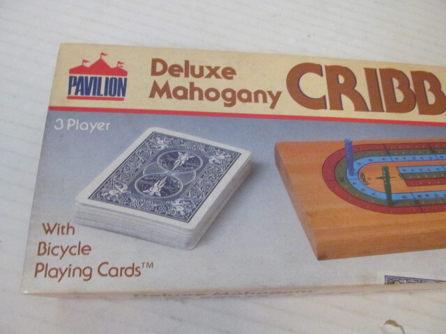 Pavilion Deluxe Mahogany Cribbage Set No. 631