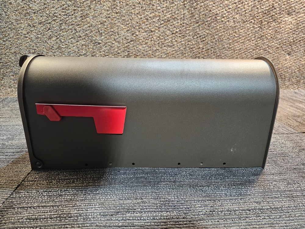 Medium Post Mount Mailbox, Durable Rust-Resistant Galvanized Steel, Elite Bronze