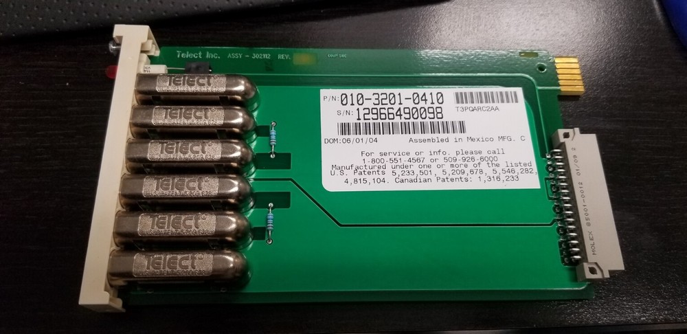 TELECT 010-3201-0410  6-Position Module T3PQARC2AA