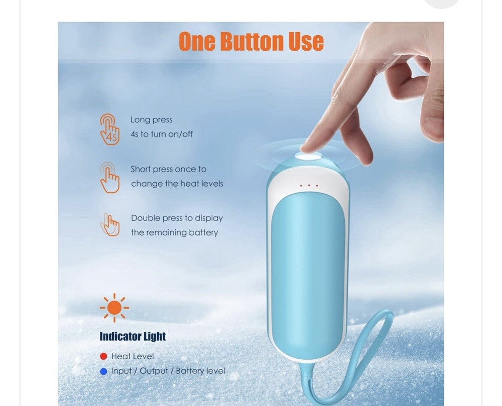 Rechargeable Hand Warmer 6000mAh