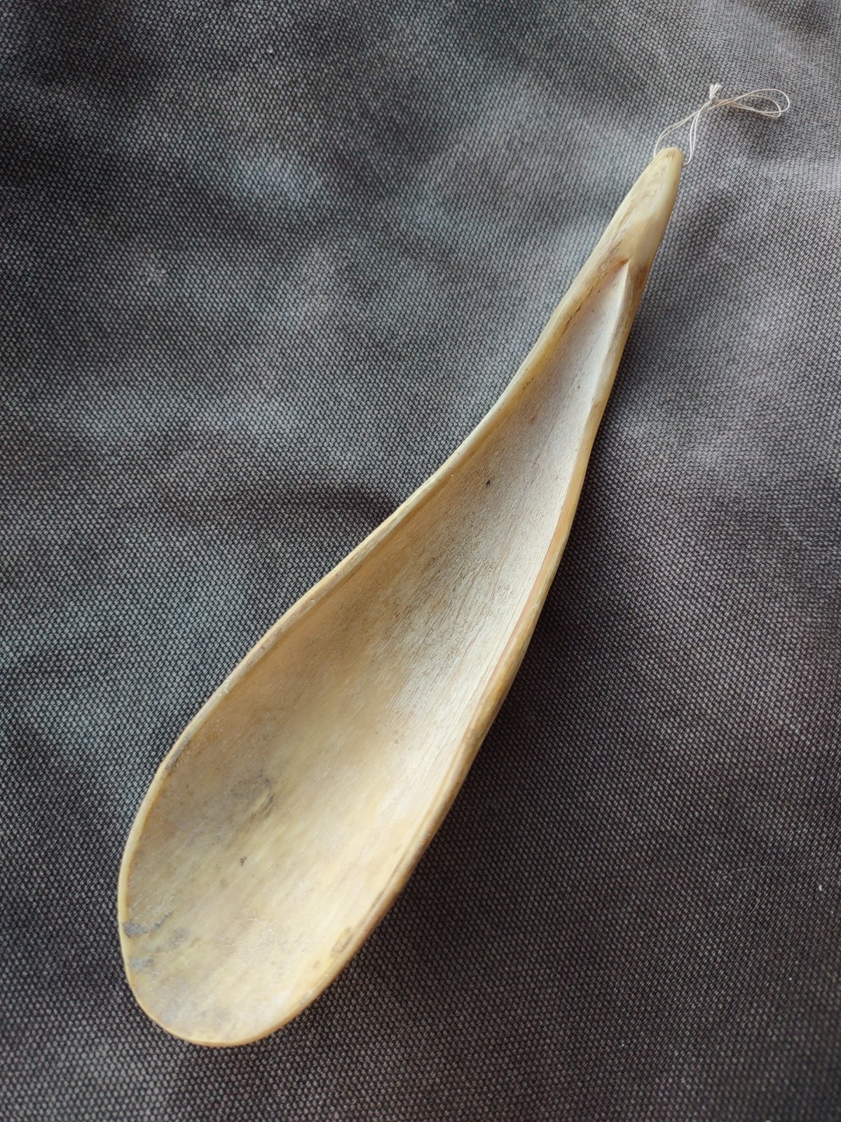 Sioux Sheep Horn Spoon Antique Plains Spoon Goat Horn Scoop Carving 1890