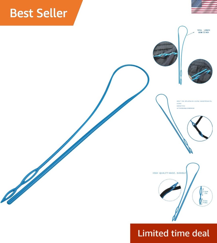 Durable 23-Inch Flexible Plastic Threader - Perfect for Activewear & Loungewear
