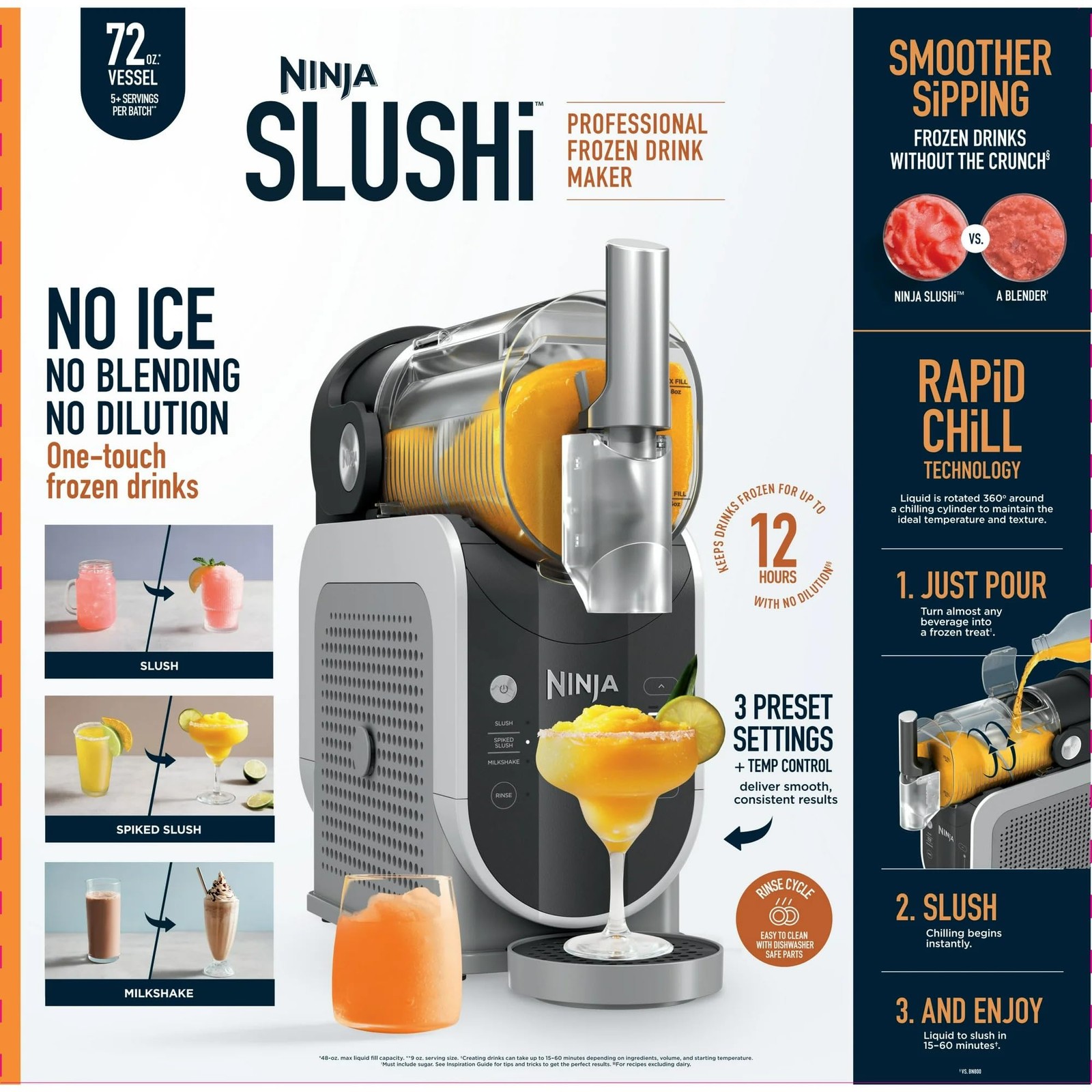 Ninja SLUSHi 72 Oz. Frozen Drink & Slushie Machine - FS300