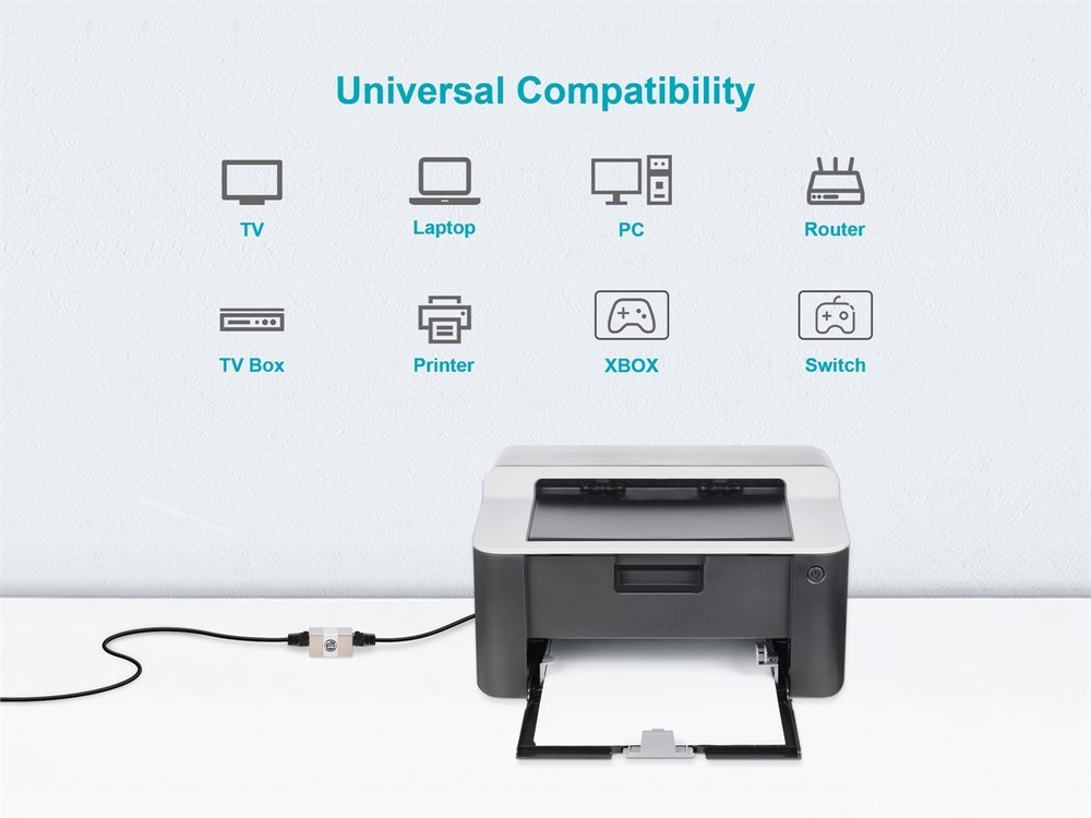 Monoprice Cat5e RJ45 Modular Shielded Inline Coupler, Silver