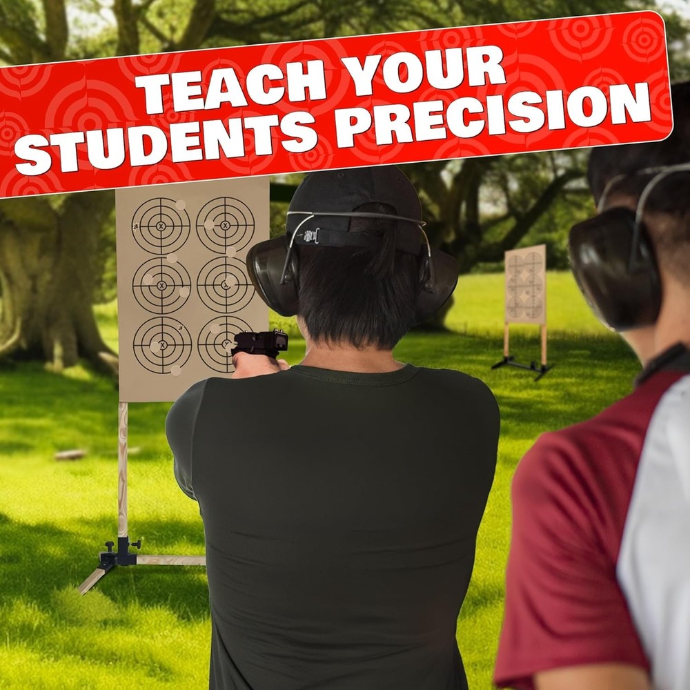 1000 Pcs Target Pasters – 1" IDPA Сardboard Target Stickers – Solid Construct...