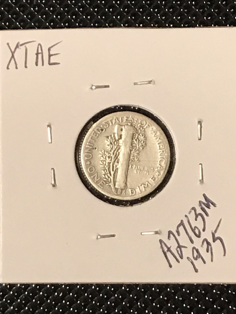 1935 Mercury Dime VG+