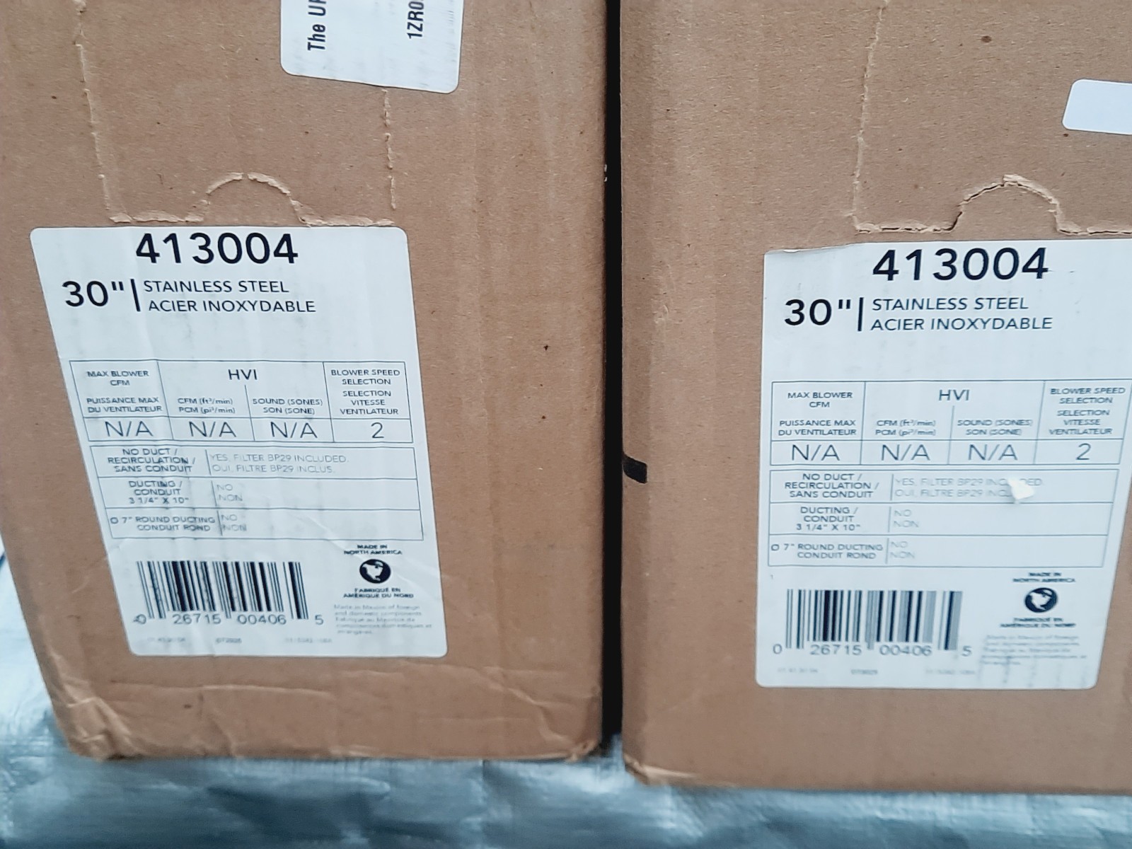 Broan 413004 30" Ductless Stainless Steel Hood *NEW NEVER OPEN*