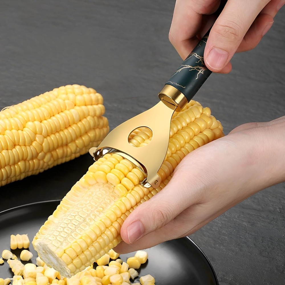 Cobb Gobbler Corn Peeler(2-Pack) Stainless Steel Corn Kernel Stripper Tool