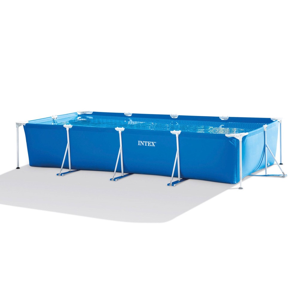 Intex 14.75ft x 7.3ft x 33In Rectangular Frame Above Ground Pool (Open Box)