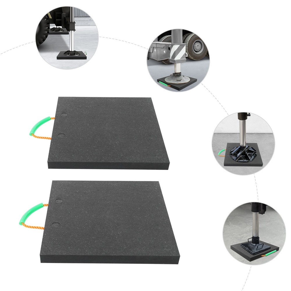 2pcs Medium Size Support Pads Heavy Duty Stabilizing Blocks 5-80T Support Pads