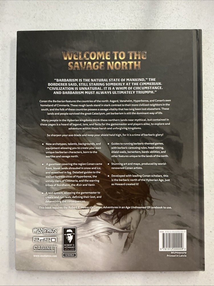 Modiphius Conan RPG Conan the Barbarian New Good Condition