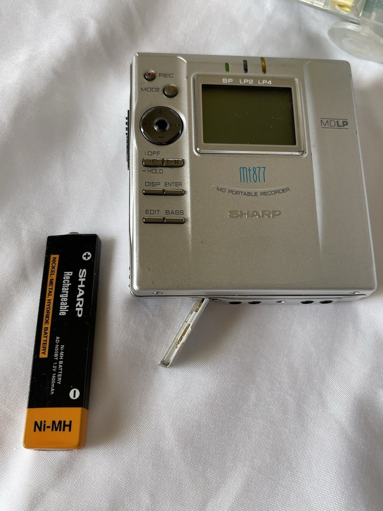 SHARP MD-MT877 MD PORTABLE DIGITAL RECORDER Tested Works