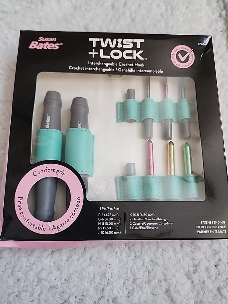 Susan Bates Twist + Lock Interchangeable Crochet Hook