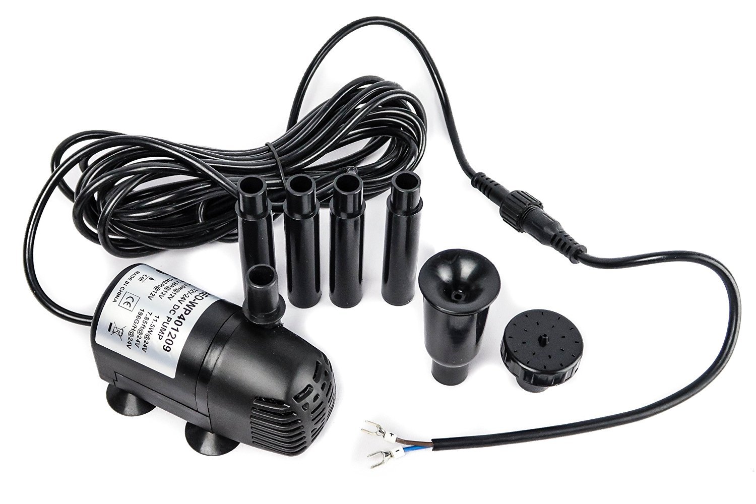 AEO 12V - 24V DC Brushless Submersible Water Pump, 196GPH (1 Pack)