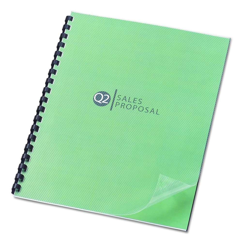 GBC Designer Premium Plus View Presentation Binding Covers, Square Corners, Line