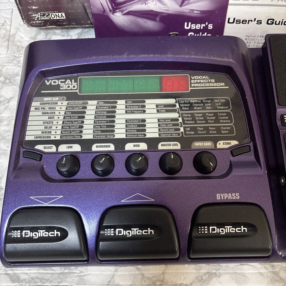 DigiTech Vocal 300 Vocal Multi-Effects Processor Voice Changer with Adapter