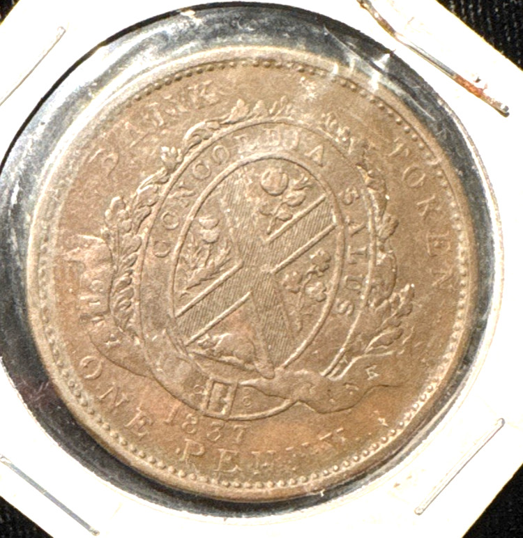 Canada 1837 penny token LC 983 XF