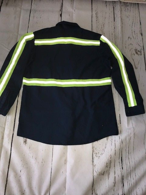 NEW High Visibility (Hi Vis) Enhanced Reflective Safety Work Uniform Shirts