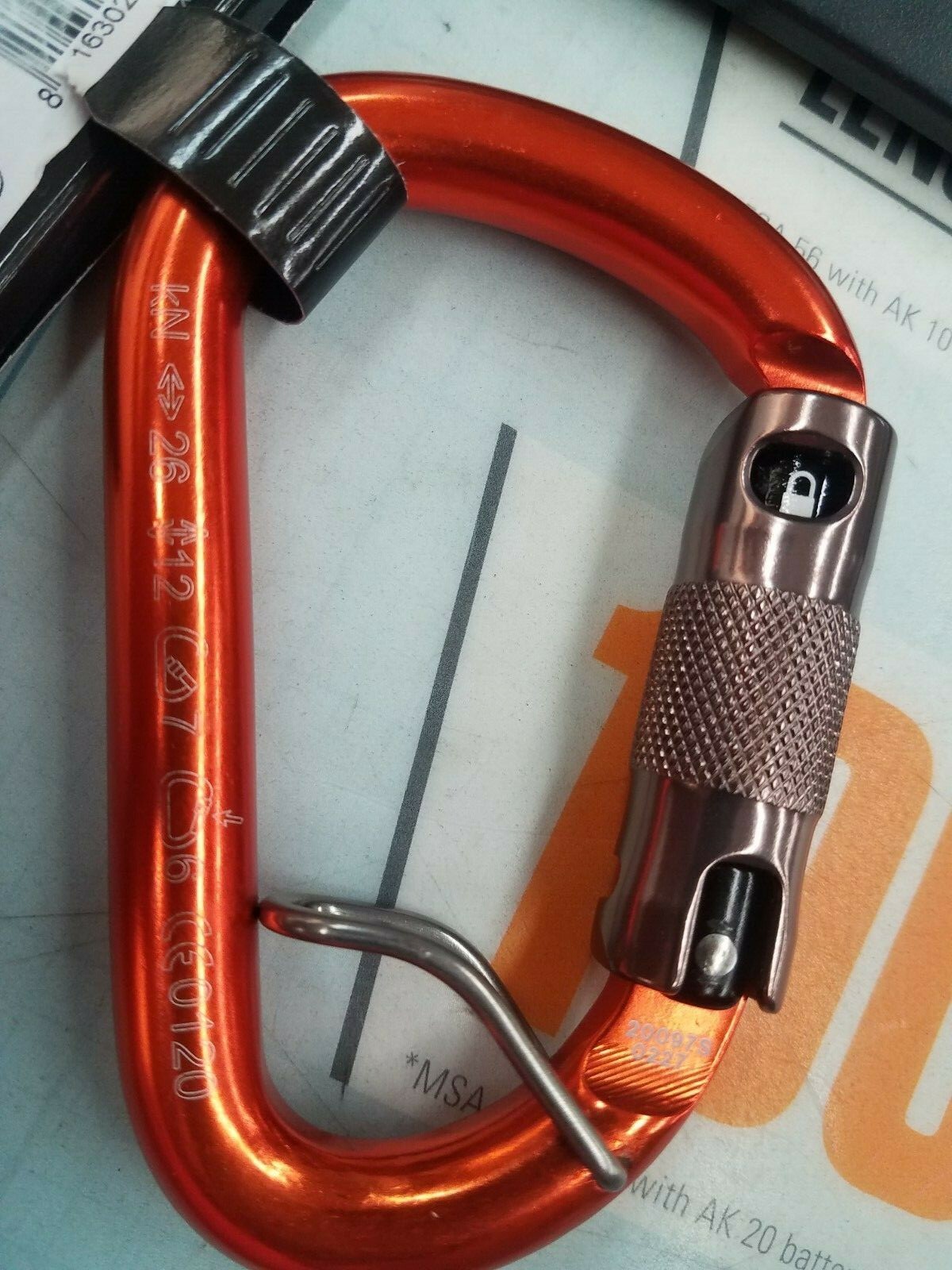 NEW ROCK EXOTICA PIRATE WIRE EYE AUTO-LOCK CARABINER PART # C1WEA