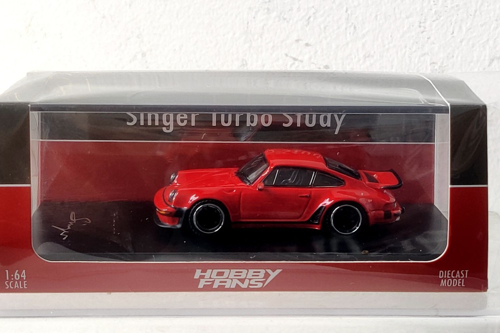 Hobbyfans 02RD 1/64 Porsche Code HF64-Singer 930 Turbo Study Silver