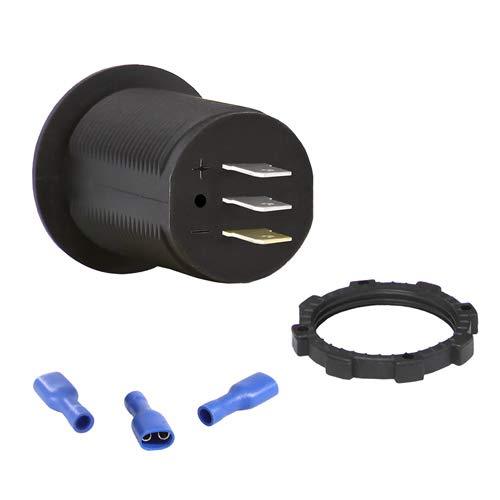 Powerwerx Panel Mount Combo Amp & Volt Meter for 12/24V Systems PanelAmp