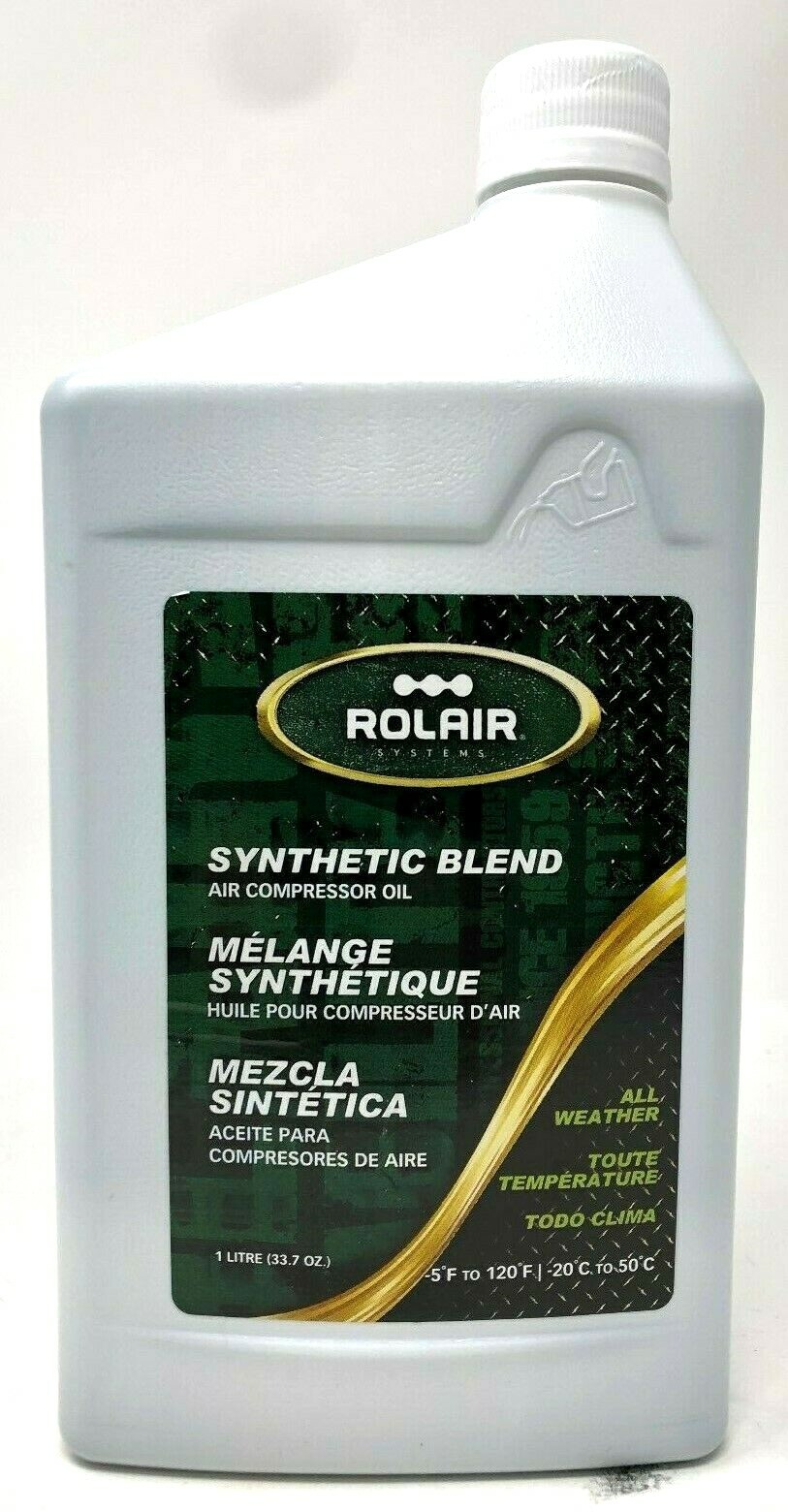 1 QUART OF ROLAIR SYNTHETIC AIR COMPRESSOR LUBRICANT OIL ALL WEATHER OIL