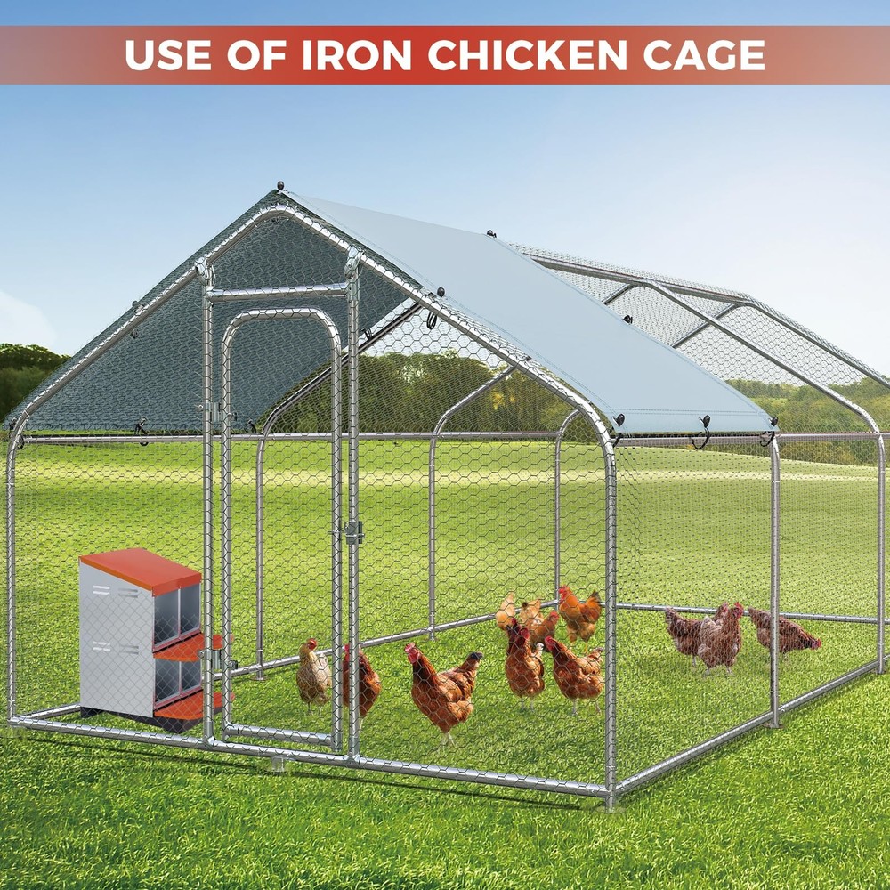 Chicken Nesting Box 4-Compartment Egg Laying Box Heavy-Duty Easy Egg Collection