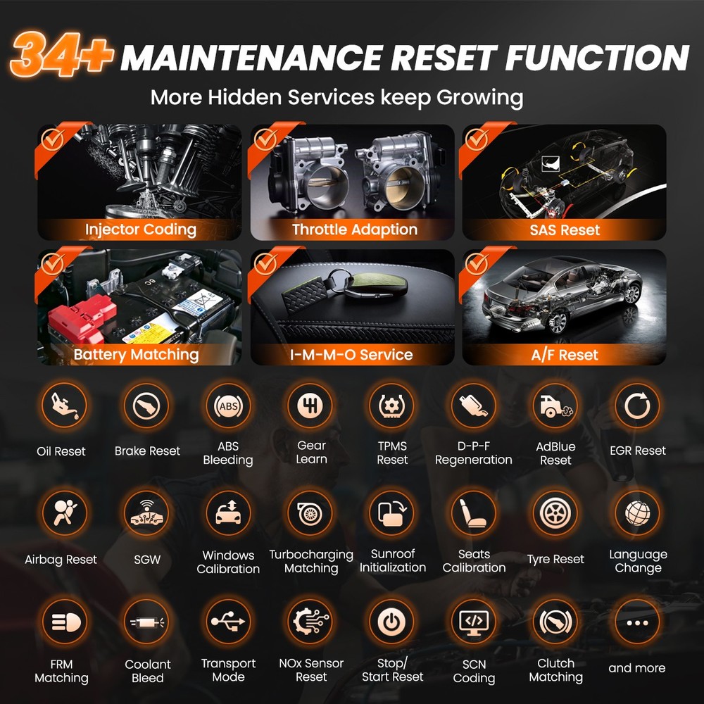 ANCEL DS600 Elite ECU Coding Full System OBD2 Diagnostic Scanner VAG Guided Tool