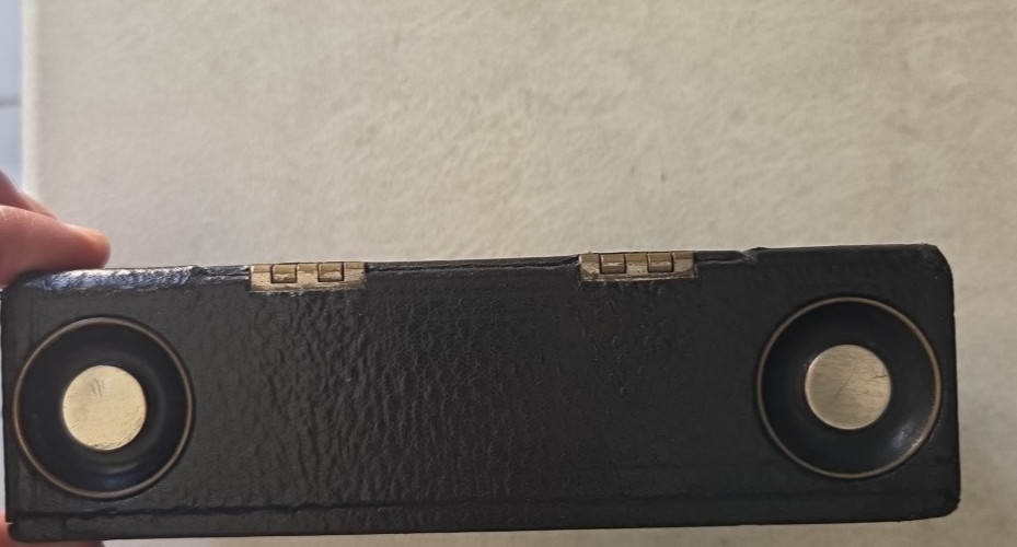 * 1907 Kodak No.2 Folding Pocket Brownie Model B Camera 120 Burgundy Red Bellows