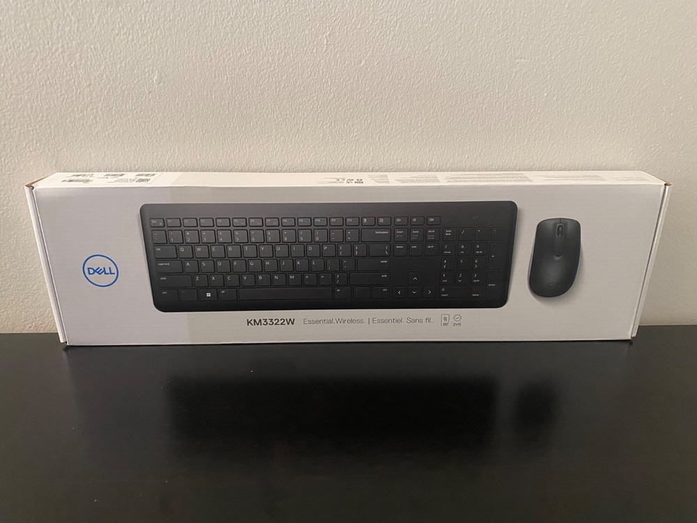 NEW Dell Wireless Keyboard & Mouse KM3322W 01J1C