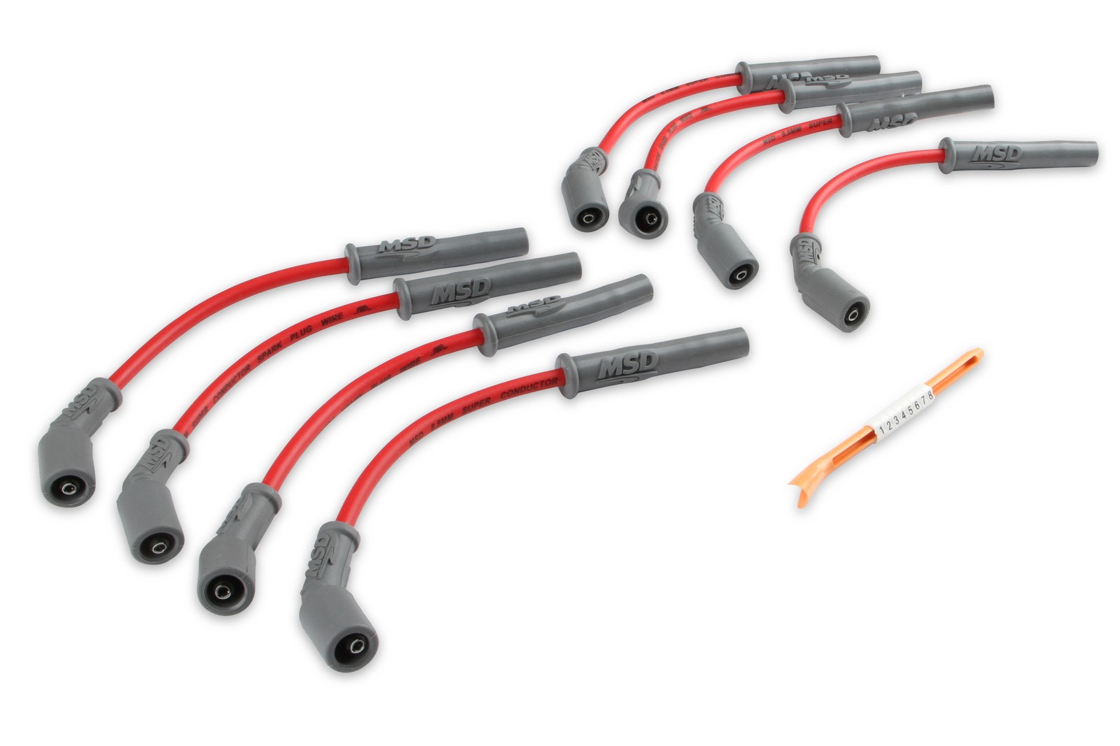 32829 MSD Super Conductor Spark Plug Wire Set - 99-13 GM Truck & SUV - Red