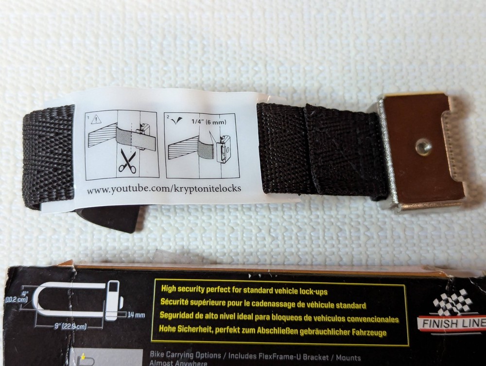 Mount For Kryptonite KryptoLok STD and Strap