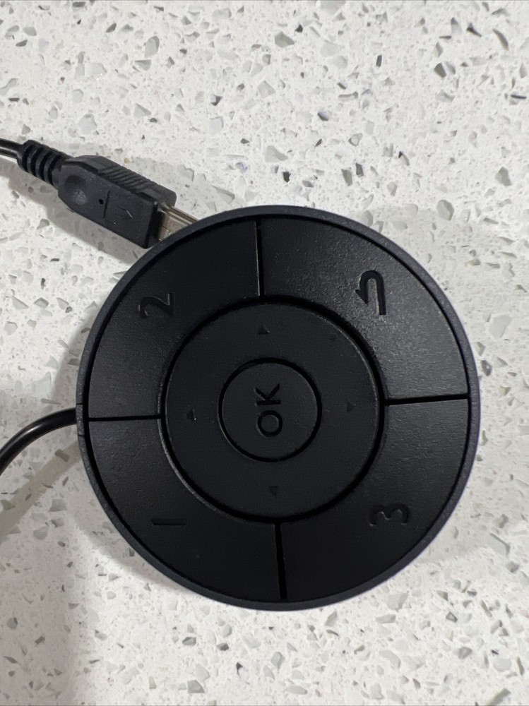 Circular Remote Control for Projector Black (see descript