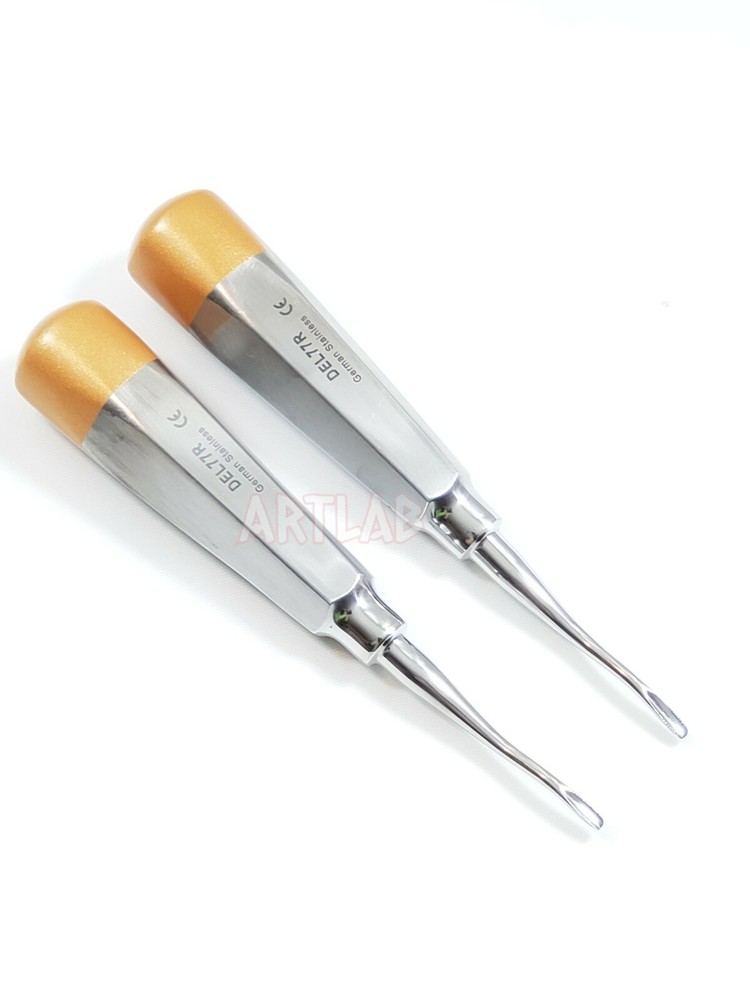 2 German Premium Root Dental Tooth Extracting Elevator # 77R-Dental Elevators