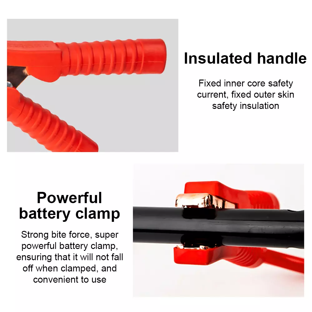 Heavy Duty Power Jumper Booster Cables Commercial Grade Battery 2 Gauge 800 AMP