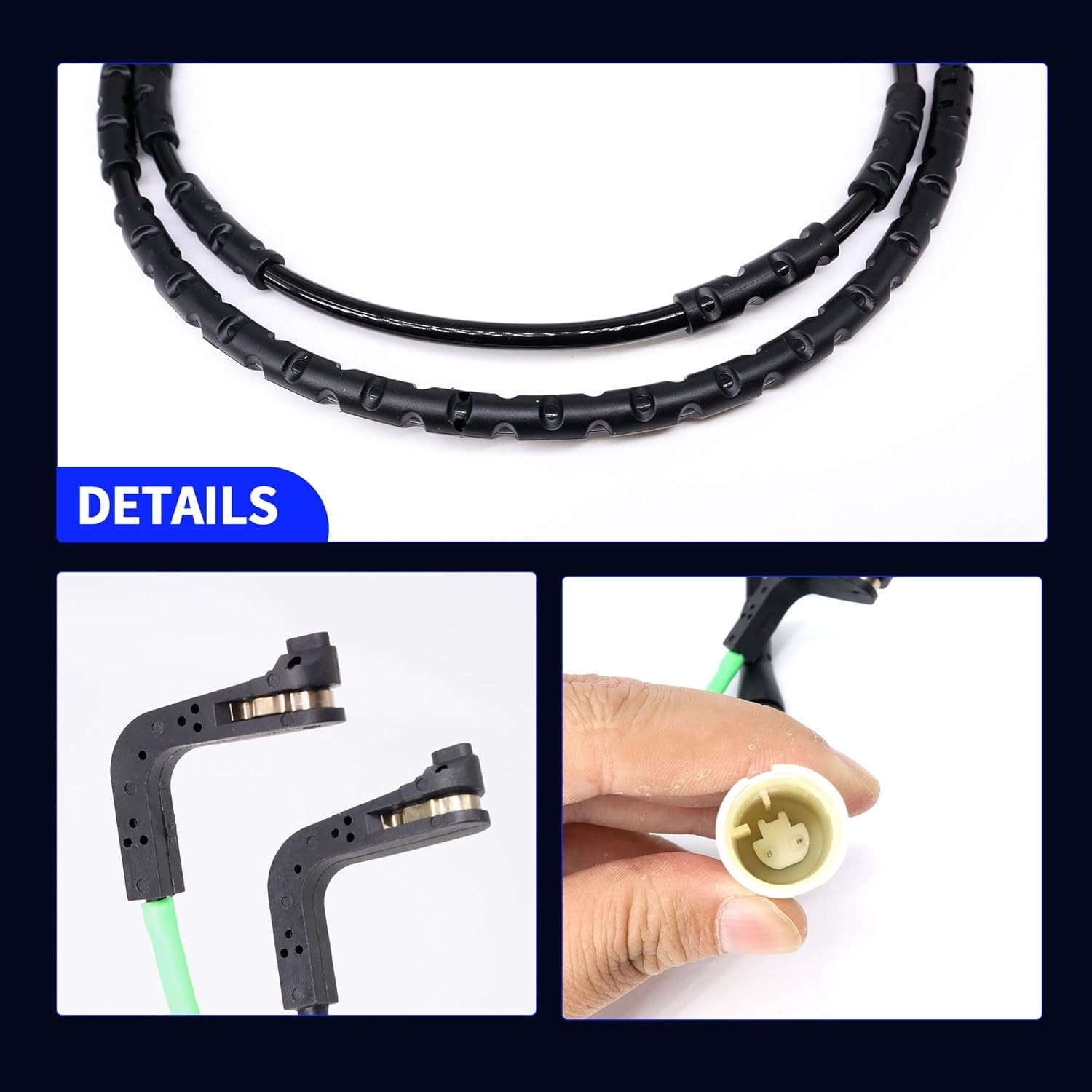 34356789440 34356789445 Front and Rear Brake Pad Wear Sensor Compatible with BMW