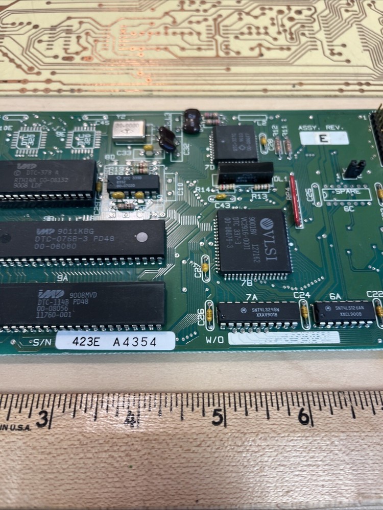 Vintage 1980s Data Tech Corp MFM Hard Drive Controller Card NCR