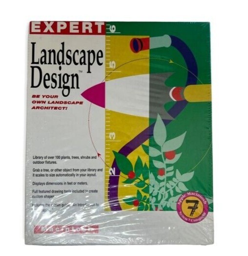 Sealed Expert Landscape Design Architect Software Apple Macintosh 7 Mac 1992