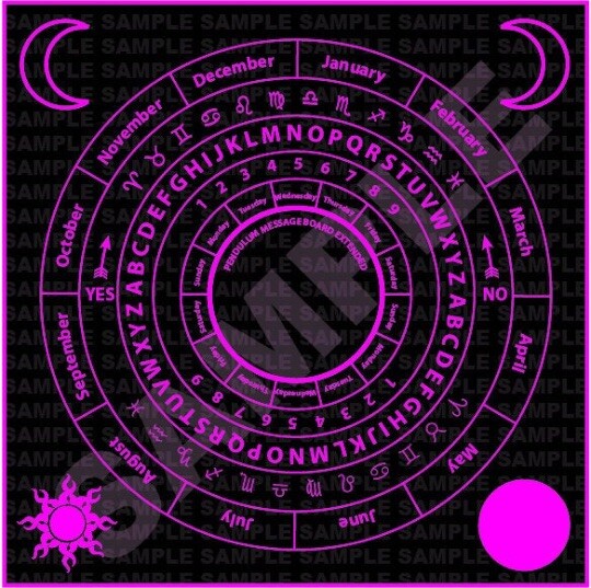 Pendulum Message Board Extended (Laminated) Pink