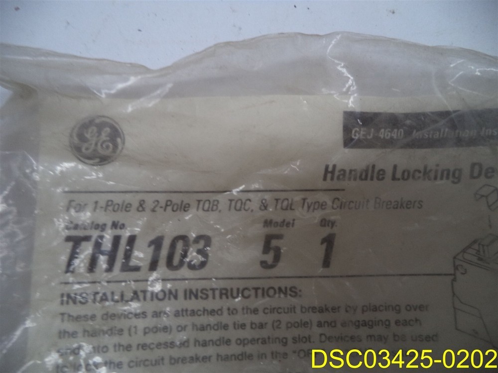 General Electric THL103 Handle Locking Device Kit