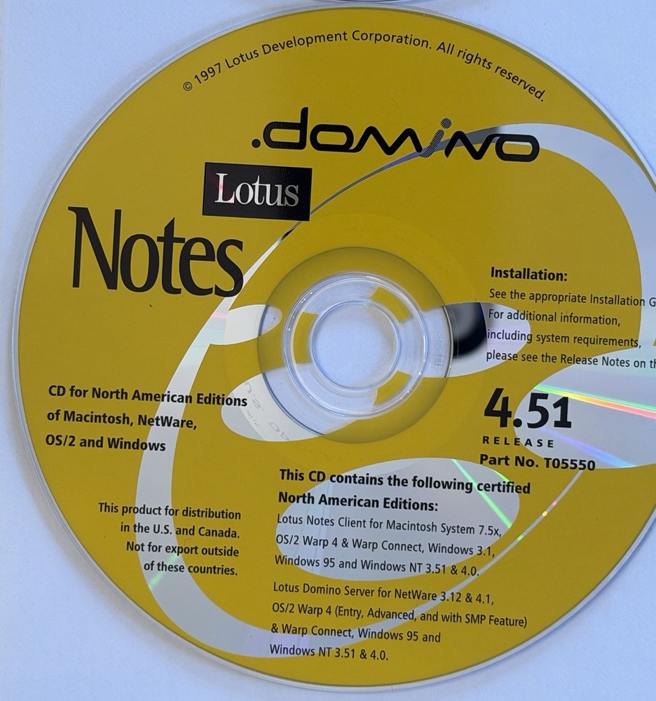 Vintage Lotus Notes CD Lot - 22 CDs from Business Partner Program